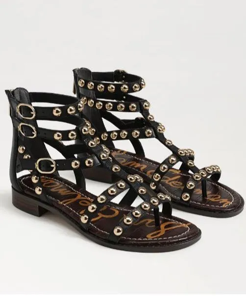 Sam Edelman Estella Studded Gladiator Sandal - Black