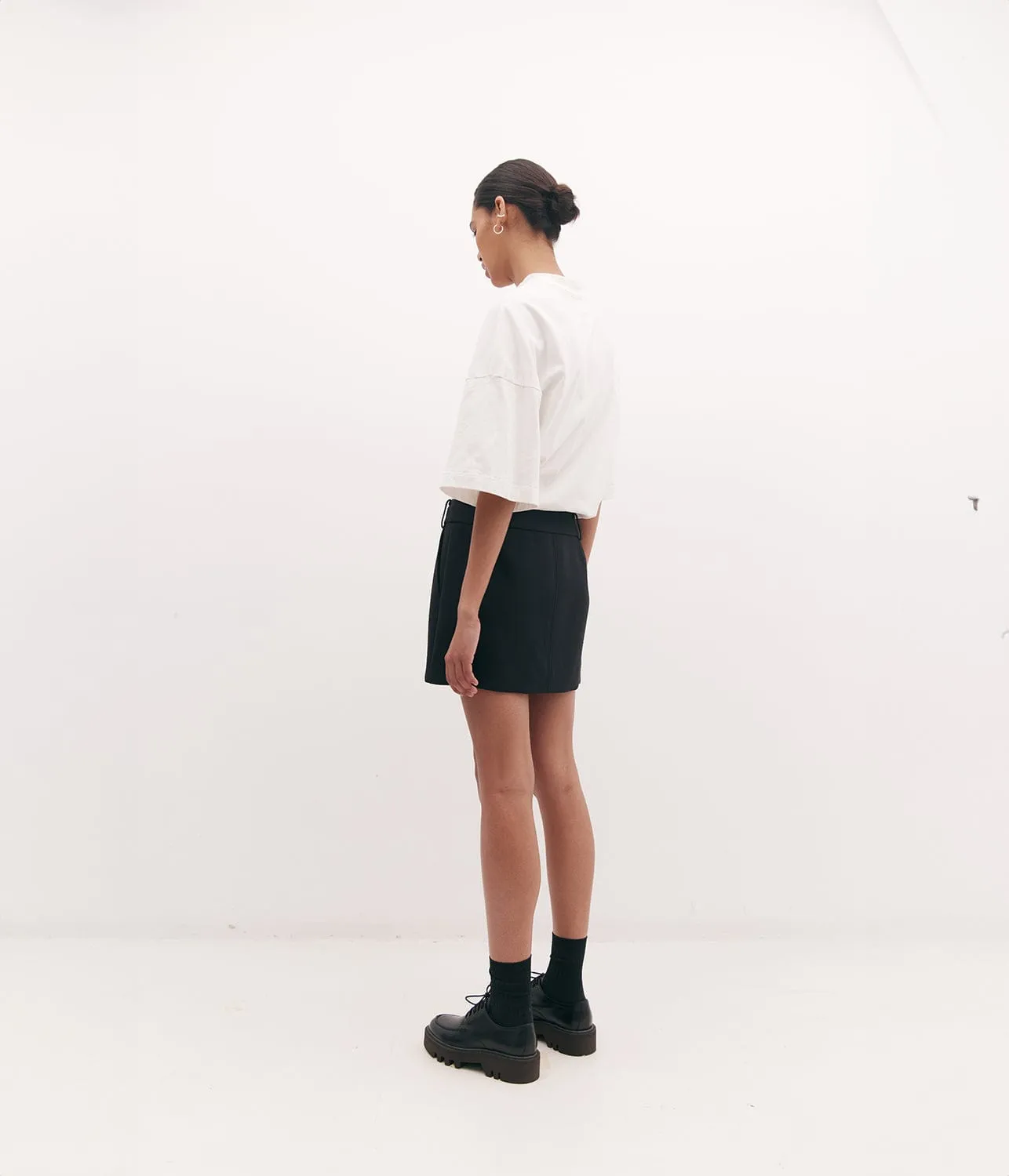 SARAH MINI SKIRT- BLACK