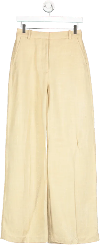 Sezane Beige Giovanni Trousers UK 8