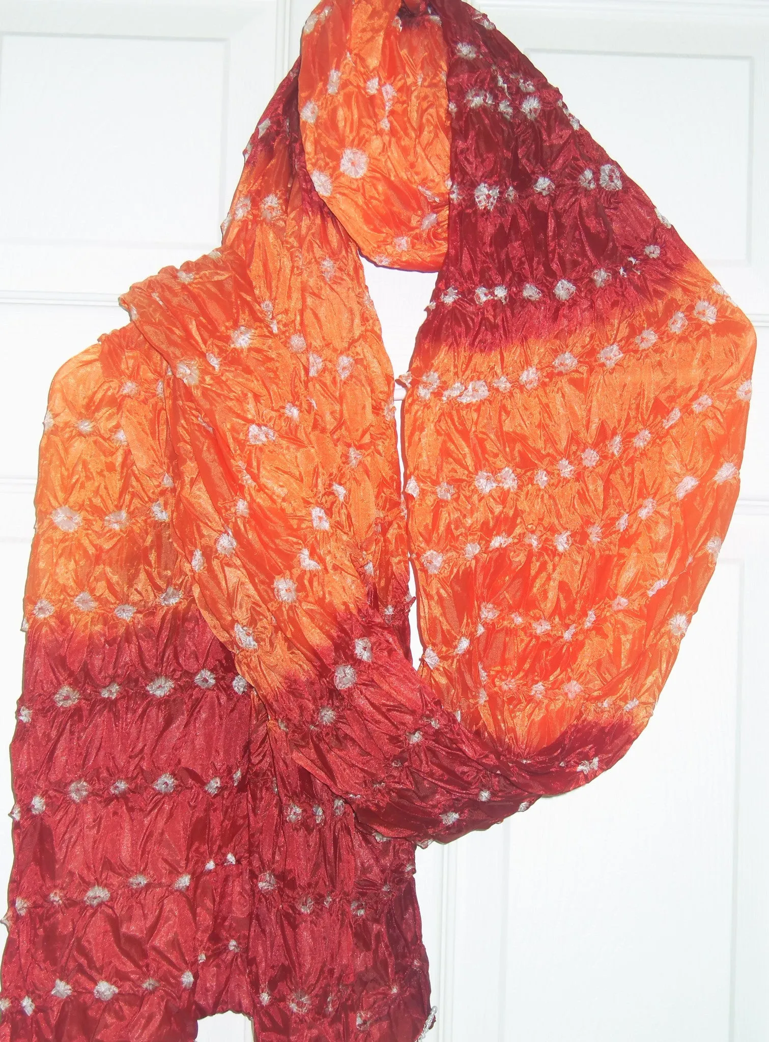 Silk Dupatta Burgandi Scarf