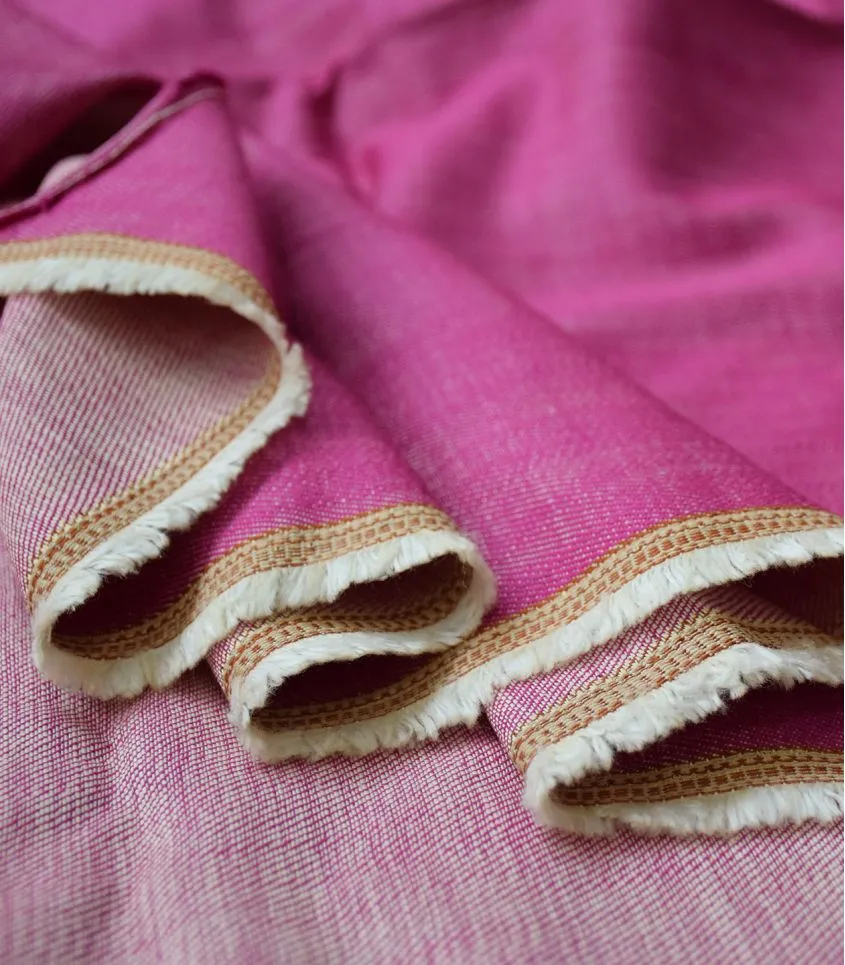 Soft Italian Midweight Denim in High Watt Pink