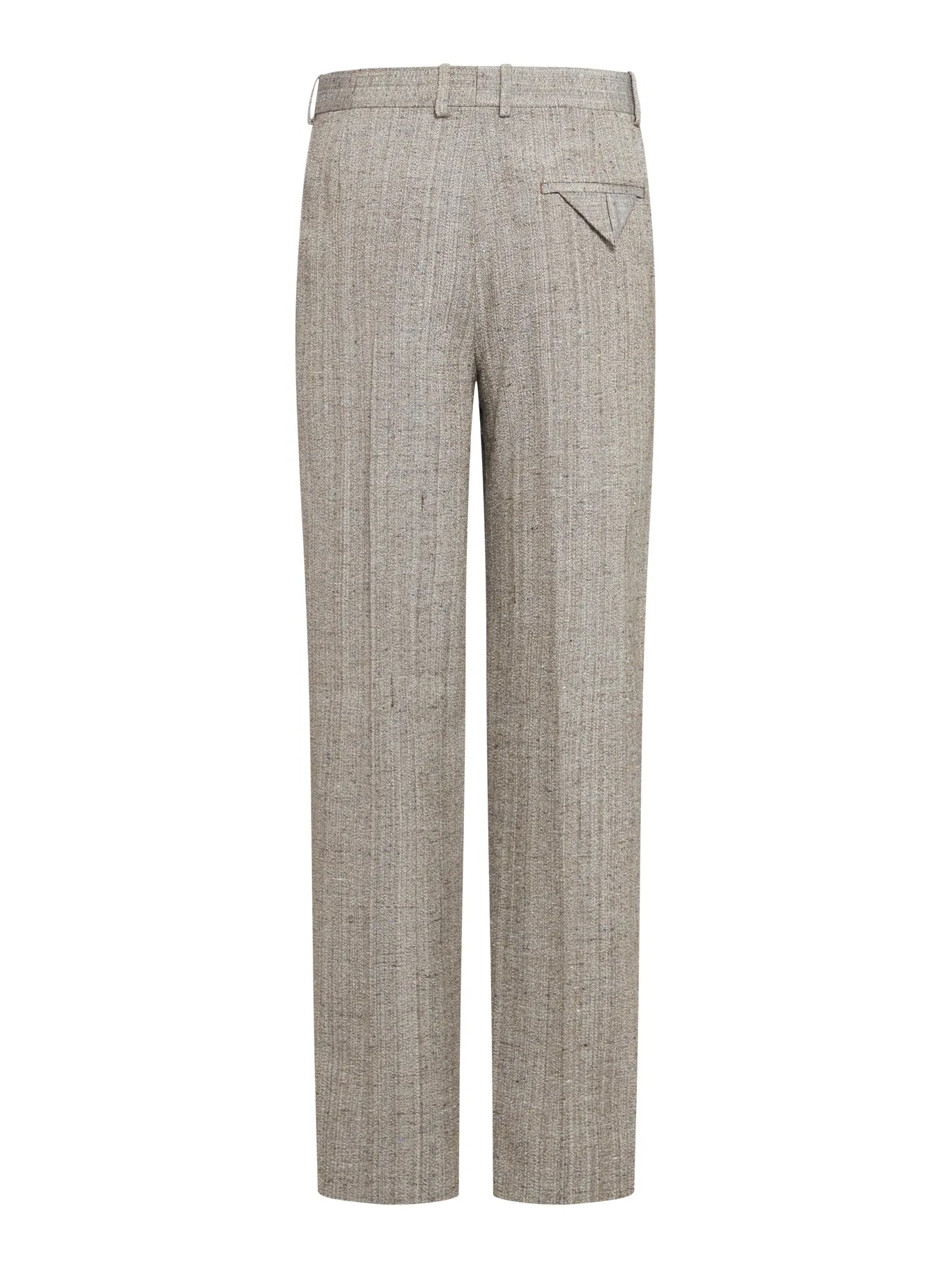 Straight Leg Pants In Silk And Viscose