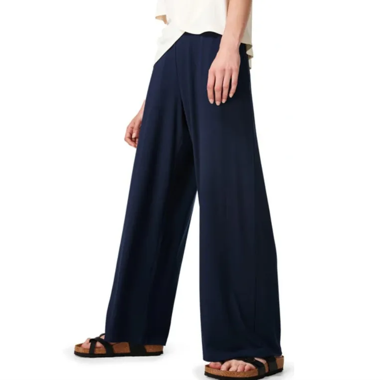 Sweaty Betty Navy Blue Modal Wide Leg Trousers Bnwt UK XXS