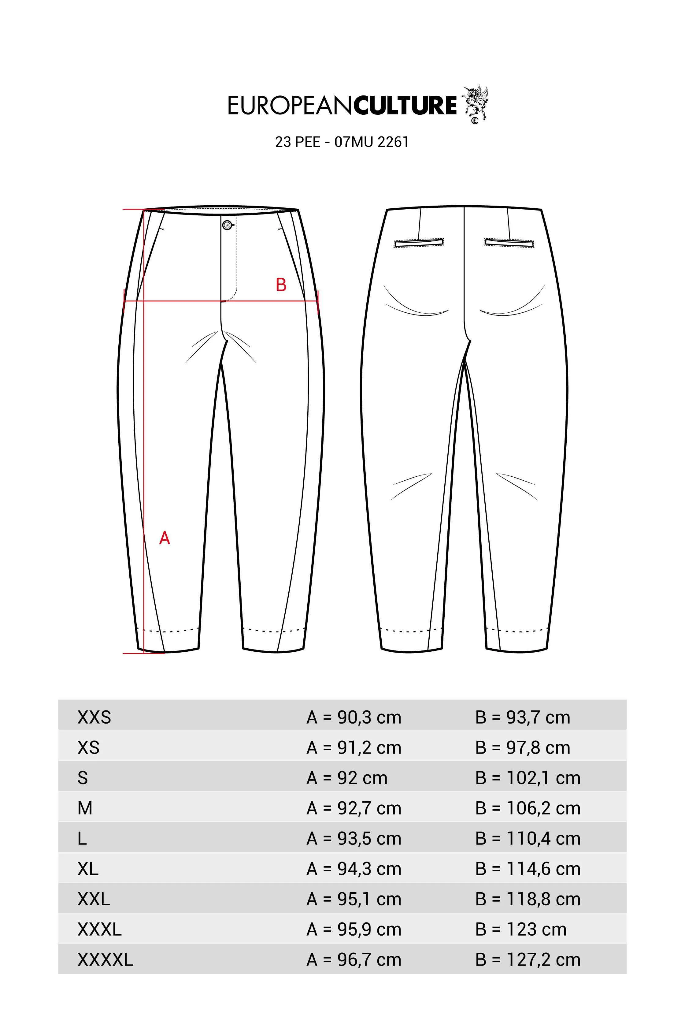 Trousers Carrot Garment Dyed 07MU 2261