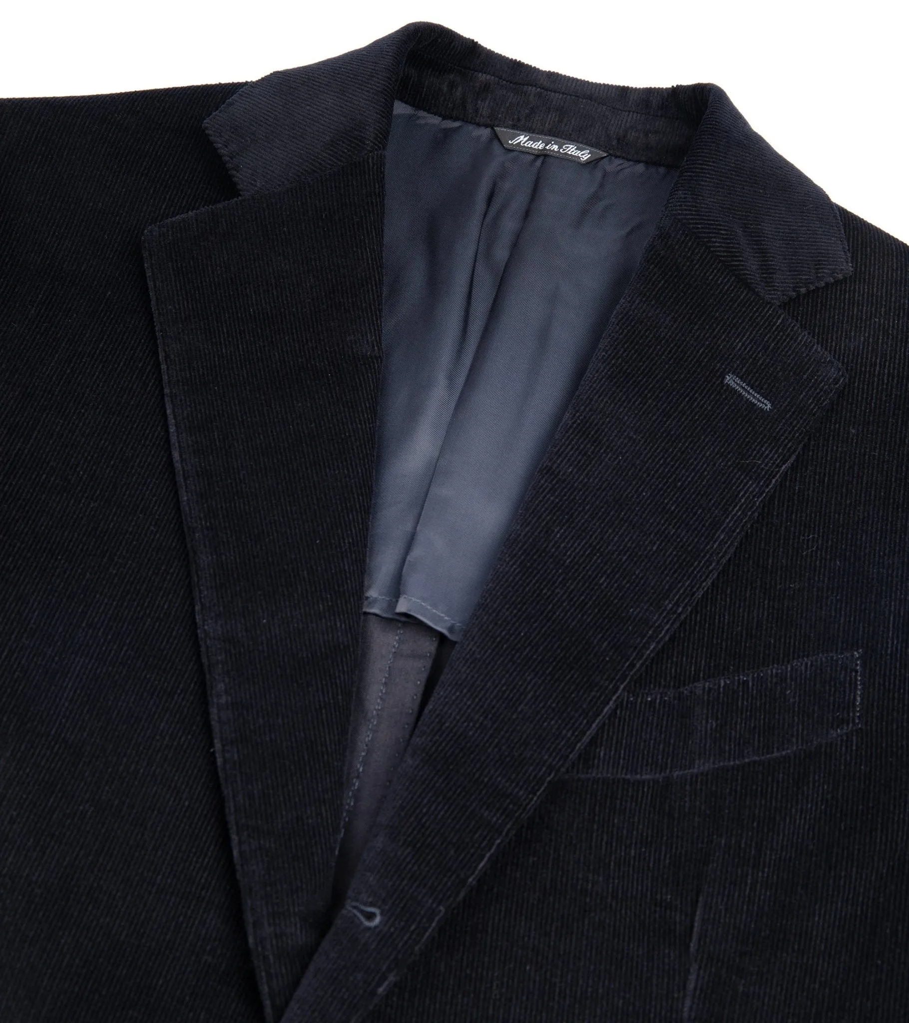 Trunk Wigmore Italian Cotton Needlecord Suit Jacket: Navy