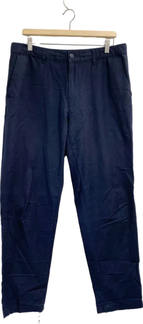 United Colors of Benetton Navy Blue Chino Trousers UK W32