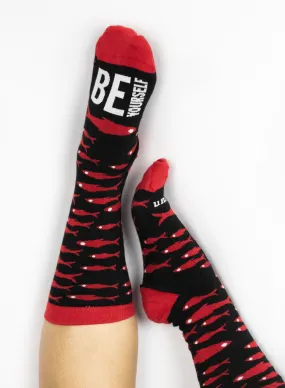 unlearn. Funky Fish Kids Socks