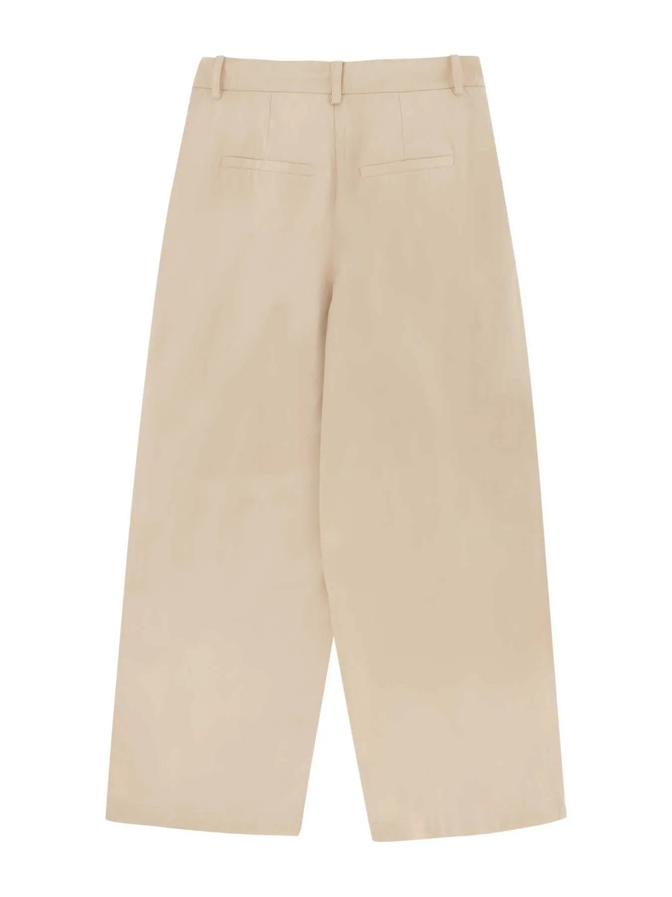 Vanilla Pleated Trousers