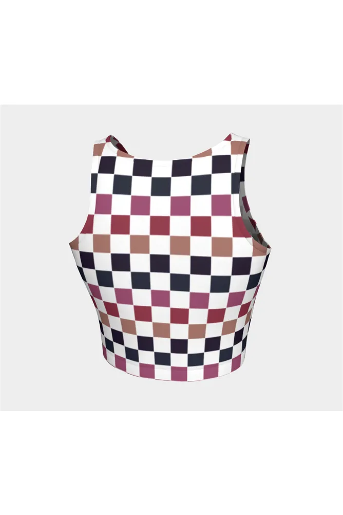 Very Berry Checkered Athletic Top