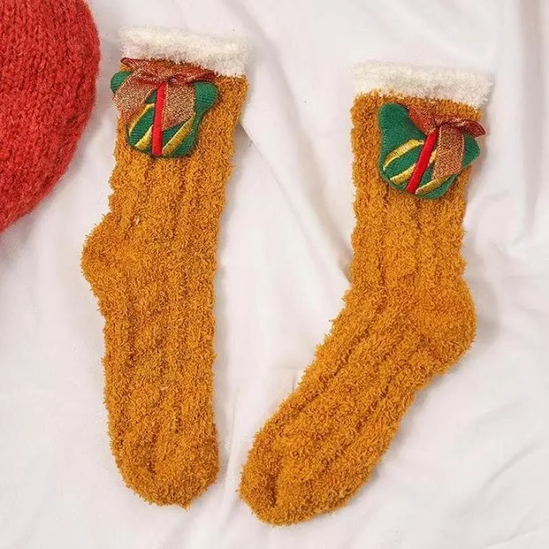 Women's Christmas Home Coral Fleece Socks