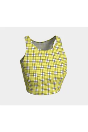 Yellow Plaid Athletic Top