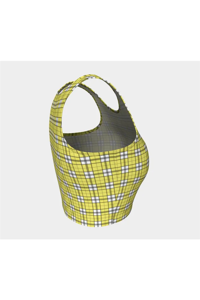 Yellow Plaid Athletic Top